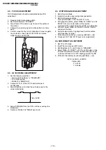 Предварительный просмотр 10 страницы Sony Trinitron KV-SW212M50 Service Manual