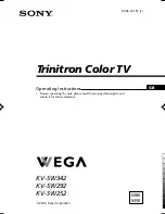 Предварительный просмотр 70 страницы Sony TRINITRON KV-SW292M50 Service Manual