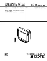 Preview for 1 page of Sony TRINITRON KV-T21MN8 Service Manual