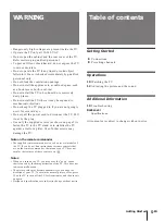 Предварительный просмотр 5 страницы Sony Trinitron KV-T21TF2 Operating Instructions Manual