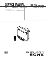 Sony TRINITRON KV-T25SN81 Service Manual preview