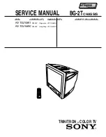 Предварительный просмотр 1 страницы Sony Trinitron KV-TG21M90 Service Manual