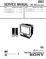 Preview for 1 page of Sony TRINITRON KV-VF21M70 Service Manual