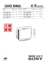 Предварительный просмотр 1 страницы Sony Trinitron KV-X2971A Service Manual