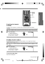 Предварительный просмотр 9 страницы Sony Trinitron KV-XA21 Operating Instructions Manual