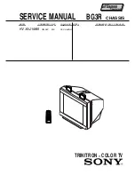 Предварительный просмотр 1 страницы Sony Trinitron KV-XA21M85 Service Manual