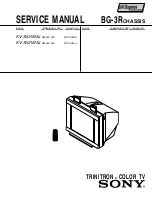 Предварительный просмотр 1 страницы Sony TRINITRON KV-XA21M8J Service Manual