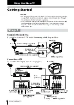 Предварительный просмотр 4 страницы Sony Trinitron KV-XA25 Operating Instructions Manual