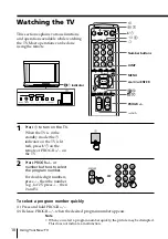 Предварительный просмотр 10 страницы Sony Trinitron KV-XA25 Operating Instructions Manual