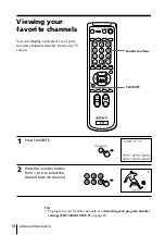 Предварительный просмотр 14 страницы Sony Trinitron KV-XA25 Operating Instructions Manual