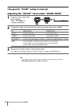 Предварительный просмотр 26 страницы Sony Trinitron KV-XA25 Operating Instructions Manual