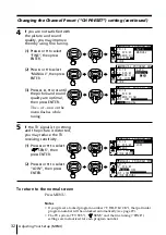 Предварительный просмотр 32 страницы Sony Trinitron KV-XA25 Operating Instructions Manual