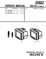 Предварительный просмотр 1 страницы Sony TRINITRON KV-XA25M60 Service Manual