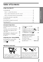 Preview for 3 page of Sony Trinitron KV-XA29 Operating Instructions Manual