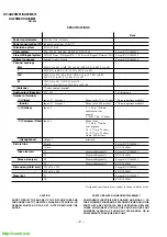 Предварительный просмотр 2 страницы Sony Trinitron KV-XA29M61 Service Manual