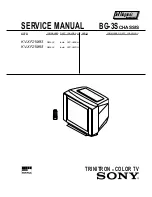 Sony TRINITRON KV-XF21M83 Service Manual preview