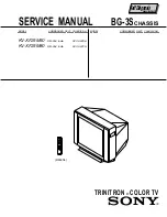 Предварительный просмотр 1 страницы Sony Trinitron KV-XF25M80 Service Manual