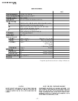 Предварительный просмотр 2 страницы Sony Trinitron KV-XF25M80 Service Manual