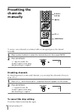 Preview for 8 page of Sony Trinitron KV-XF29 Operating Instructions Manual