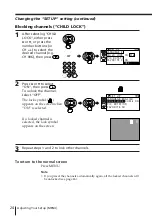 Preview for 24 page of Sony Trinitron KV-XF29 Operating Instructions Manual