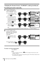 Preview for 28 page of Sony Trinitron KV-XF29 Operating Instructions Manual