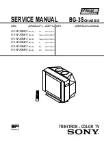 Предварительный просмотр 1 страницы Sony TRINITRON KV-XF29M50 Service Manual