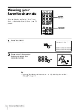 Предварительный просмотр 12 страницы Sony TRINITRON KV-XF29M8J Operating Instructions Manual