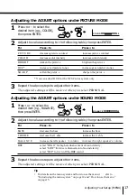 Предварительный просмотр 17 страницы Sony TRINITRON KV-XF29M8J Operating Instructions Manual