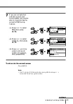 Предварительный просмотр 23 страницы Sony TRINITRON KV-XF29M8J Operating Instructions Manual