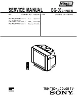 Предварительный просмотр 1 страницы Sony TRINITRON KV-XF29N90 Service Manual