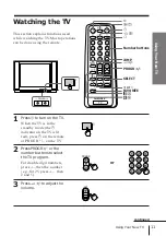 Предварительный просмотр 11 страницы Sony Trinitron KV-XG29 Operating Instructions Manual