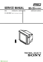 Предварительный просмотр 1 страницы Sony Trinitron KV-XG29M21 Service Manual