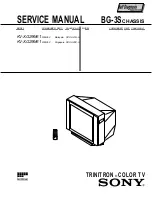 Sony Trinitron KV-XG29M61 Service Manual preview