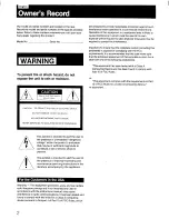 Preview for 2 page of Sony Trinitron PVM-1340 Operating Instructions Manual