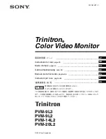 Sony Trinitron PVM-14L2 Instructions For Use Manual preview