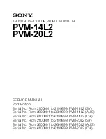 Sony Trinitron PVM-14L2 Service Manual preview