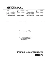 Preview for 1 page of Sony Trinitron PVM-14M2MDA Service Manual