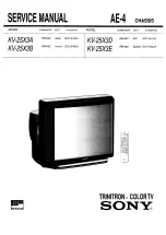 Предварительный просмотр 1 страницы Sony Trinitron RM-862 Service Manual