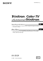 Sony TRINITRON VG6071 Operating Instructions Manual предпросмотр