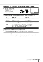 Preview for 27 page of Sony TRINITRON VG6071 Operating Instructions Manual