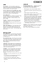 Preview for 4 page of Sony TSL-SA500C User Manual