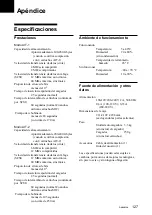 Preview for 127 page of Sony TSL-SA500C User Manual