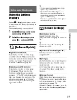 Preview for 27 page of Sony UHP-H1 Operating Instructions Manual