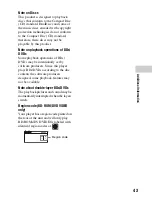 Preview for 43 page of Sony UHP-H1 Operating Instructions Manual