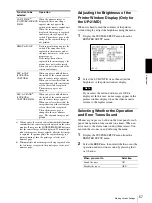 Preview for 57 page of Sony UP-20 Instructions For Use Manual