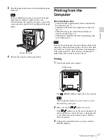 Preview for 17 page of Sony UP-CX2 Operating Instructions Manual