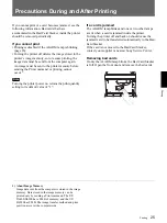 Предварительный просмотр 25 страницы Sony UP-D6300 Operating Instructions Manual