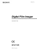 Preview for 1 page of Sony UP-D71XR Instructions For Use Manual