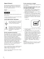 Preview for 2 page of Sony UP-D71XR Instructions For Use Manual