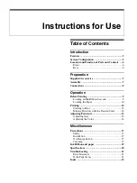 Preview for 4 page of Sony UP-D77MD Instructions For Use Manual